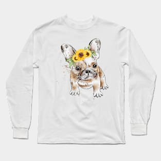 french bulldog dog Long Sleeve T-Shirt